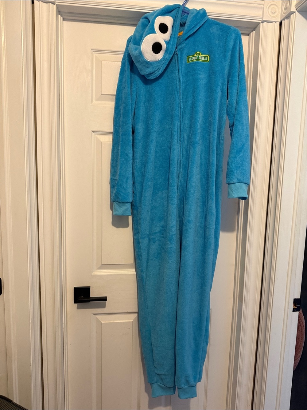 Sesame Street Cookie Monster onesie pyjamas new without tags.